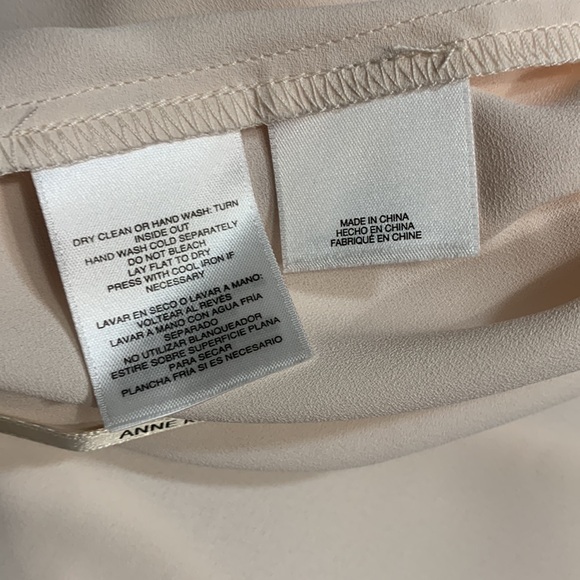 🌹VINTAGE ANNE KLEIN • Women's Sleeveless Dressy Top - Cream - Picture 10 of 11